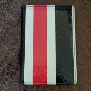 NEW Passport Holder Black, Red & White